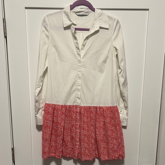 EUC Diane von Furstenberg Lone Sleeve Button Down Dress - Picture 1 of 7